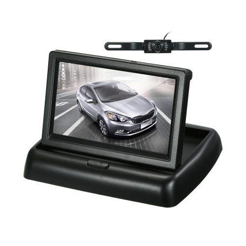 Monitor plegable del aparcamiento de la pantalla del tablero del monitor LCD del coche de la pantalla a color de 4.3 pulgadas