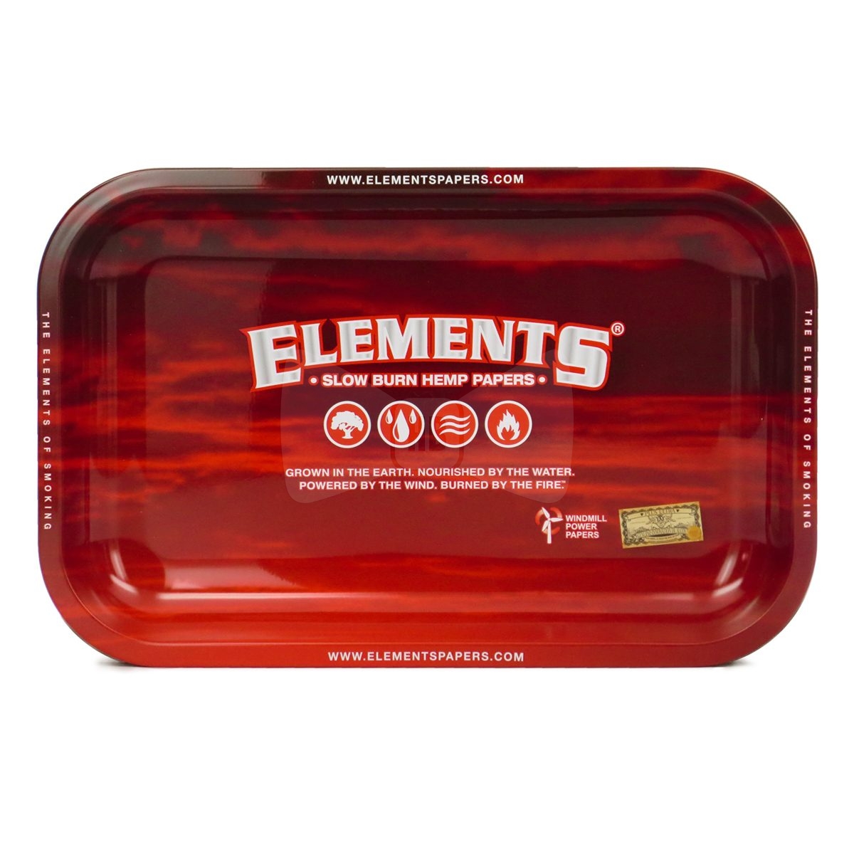 Elements Red Small Rolling Tray