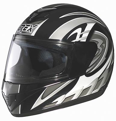 Grex R1 Decor black/silver, integral helmet