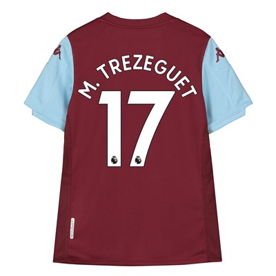 Aston Villa Home Shirt 2019-20 - Kids with M. Trezeguet 17 printing