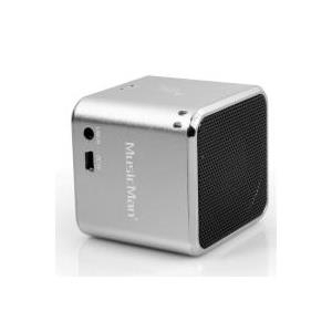 Technaxx MusicMan Mini Wireless Soundstation BT-X2 - Lautsprecher - tragbar - drahtlos - Silber (3809)