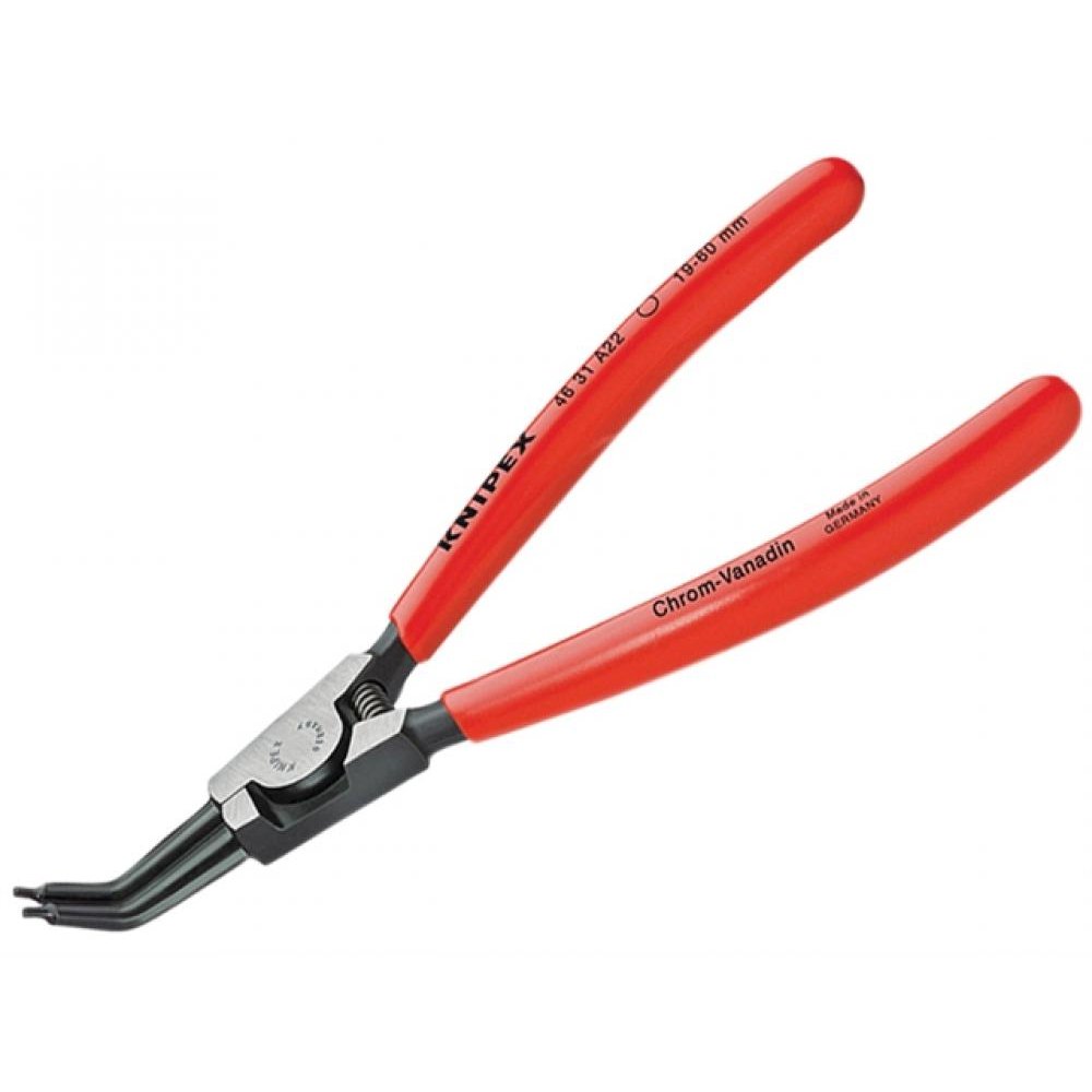 Knipex Circlip Pliers External 45 degree Bent Tip 19-60mm A22