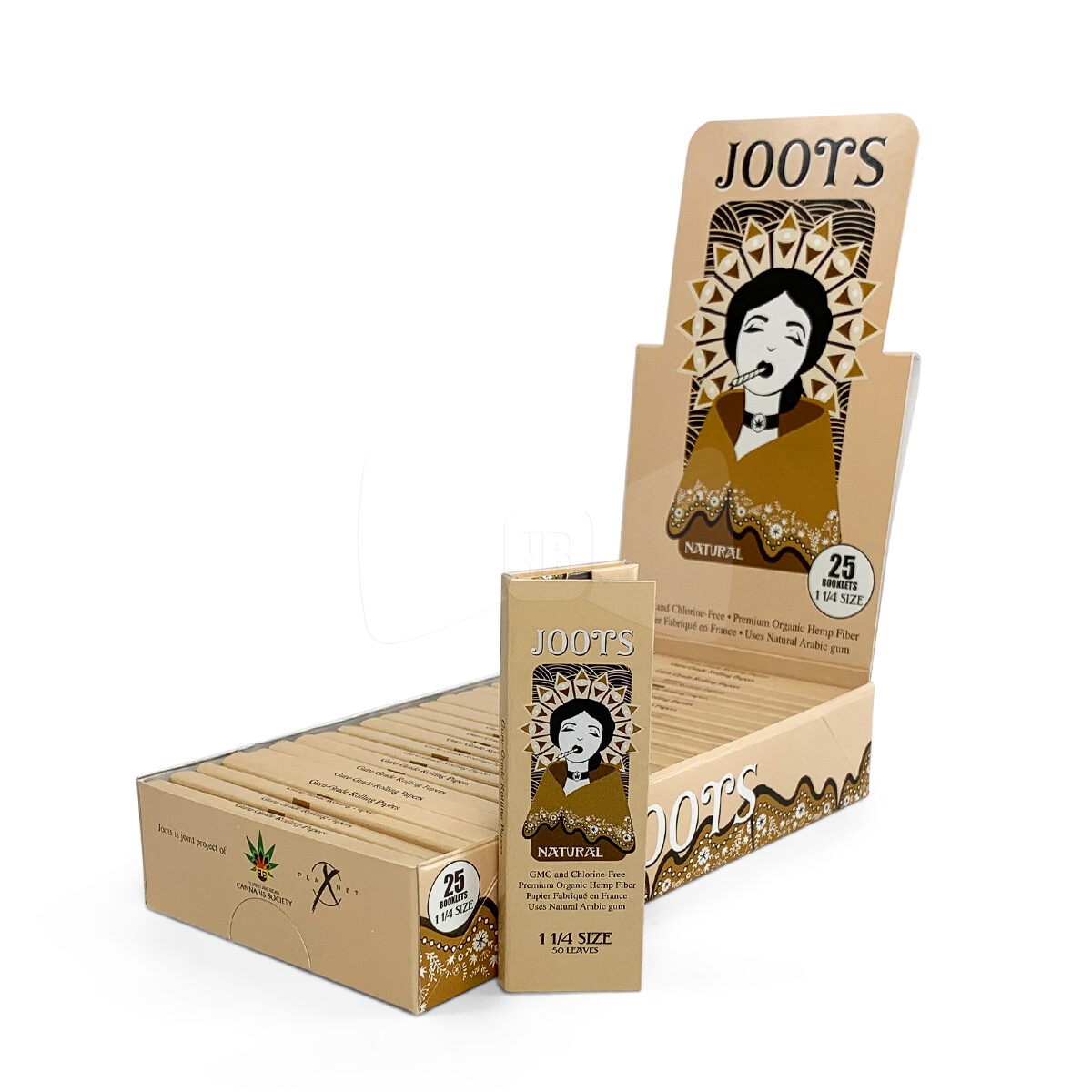 Joots 1 1/4 Rolling Paper Natural Full Box (25 packs)