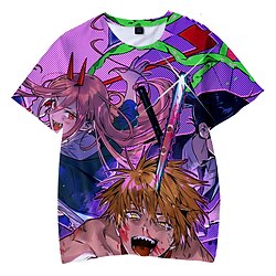 Inspired by Chainsaw Man Power T-shirt Anime Cartoon Anime Classic Street Style T-shirt For Men's Women's Unisex Adults' 3D Print 100% Polyester Casual Daily miniinthebox