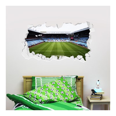 Aston Villa Villa Park Stadium Broken Wall Sticker - 90cm x 45cm