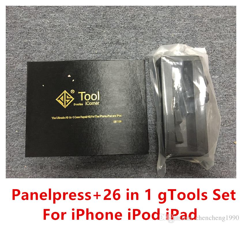 Full Set Repair Tool For iPhone Ipad Panelpress and 26 in 1 gTool GB1100 iCorner Kit for iPod iPad iPhone 5 5S 6 6Plus 6s Corner