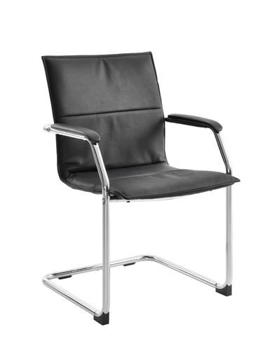 Essen Black Cantilever Conference Chair