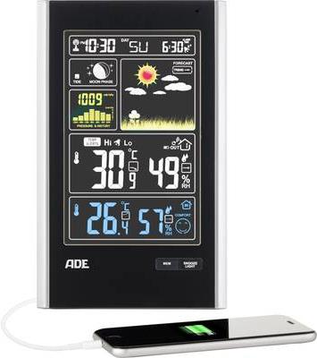 ADE WS 1600 Batterie/Akku Weiß Digitale Wetterstation (WS 1600)