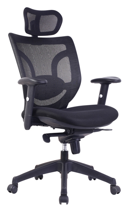 Newton Mesh high back office chair with integral headrest