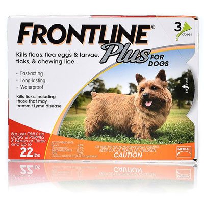 Frontline Plus For Small Dogs Up To 22lbs (Orange) 12 Doses