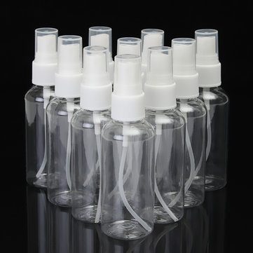 10Pcs 60MLTravel Spray Empty Bottle Perfume Atomizer