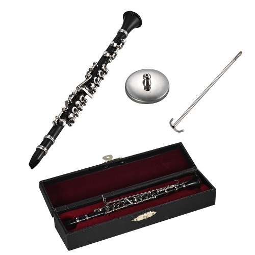 Mini modèle de clarinette Exquisite Desktop Music Instrument Instrument Décoration