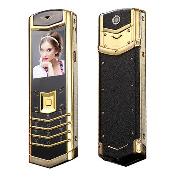 2G GSM Luxury Bar Feature Cellphone Russian Key Single Sim Metal Case Bluetooth Cemera FM High Class Phone