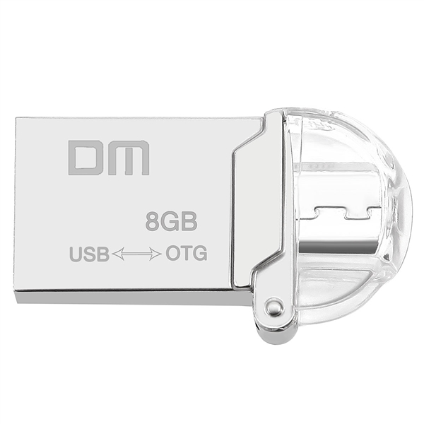 DM PD008 Metall 8GB OTG USB 2.0 Pen Drive U-Scheibe USB-Flash-Laufwerk mit Micro USB f¨¹r PC Smartphone EUD-511357