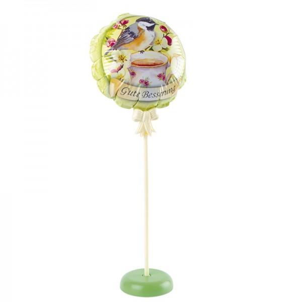 Zauber-Ballon mit Stab & Podest, Ø 11,5 cm, 31,5 cm hoch, Gute Besserung