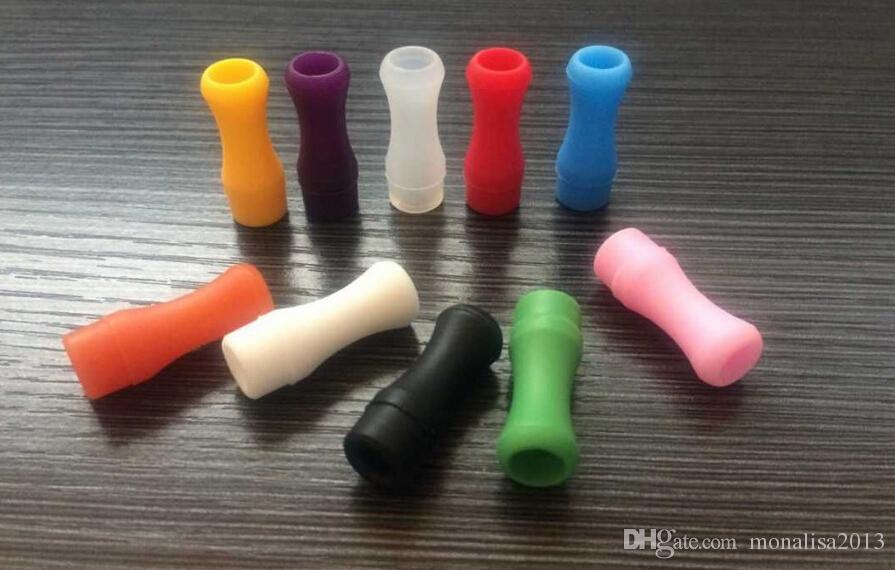 510 Silicone Mouthpiece Cover Drip Tip Disposable Colorful Silicon testing caps rubber short Test Tips Tester Cap drip tips for e cig tank