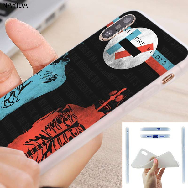 soft phone case for iphone 11 pro x xr xs max 8 7 6 6s 6plus 5s s10 s11 note 10 plus huawei p30 xiaomi cover twenty one pilots logo
