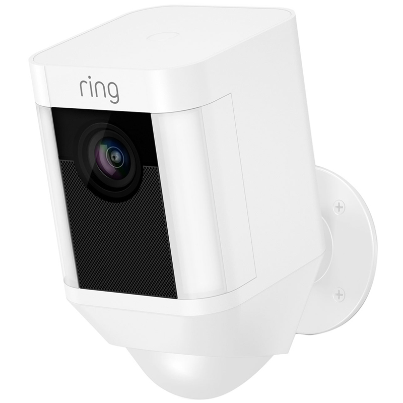 Ring Spotlight Battery Home Security Camera - White