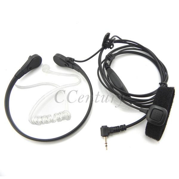 2.5mm headset throat microphone mic earpiece pfor walkie talkie motorola cb radio tlkr t80 t60 t5 t7 t5410 t5428 fr50 xtr446