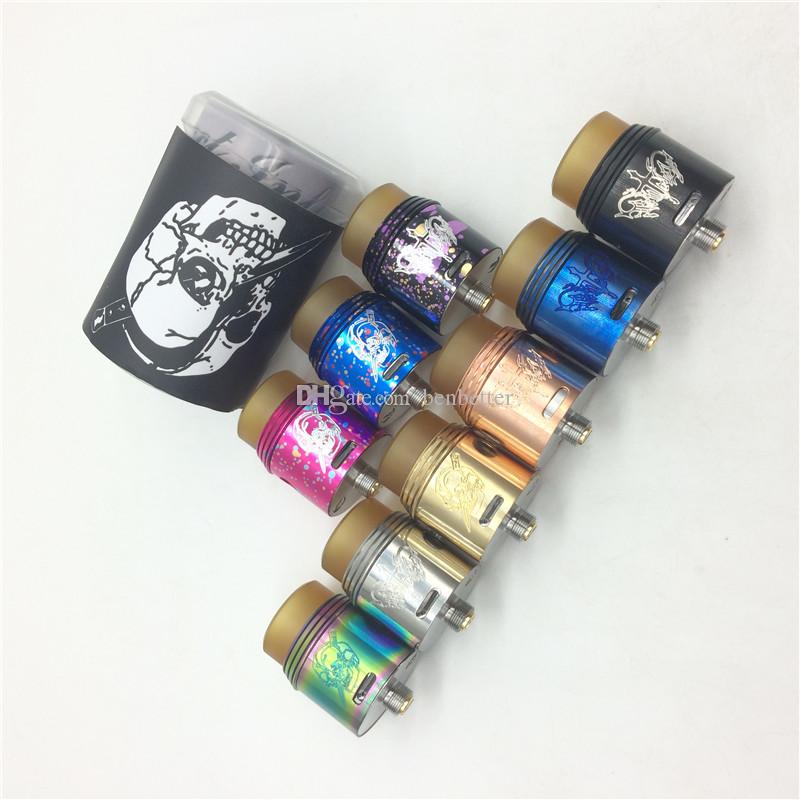 Rapture RDA Apocalypse Atomizer by Armageddon Mfg Clone PEI Drip Tip with 510 Pin for Vape Mods DHL Free Shipping for Wholesale