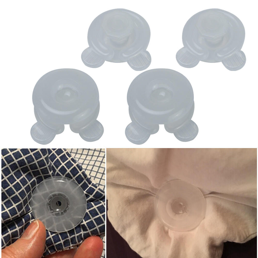 4 Stücke Decken Quilt Bettlaken Clips Fixer Durable Kunststoff Blatt Tröster Bettdecke Donuts Halter