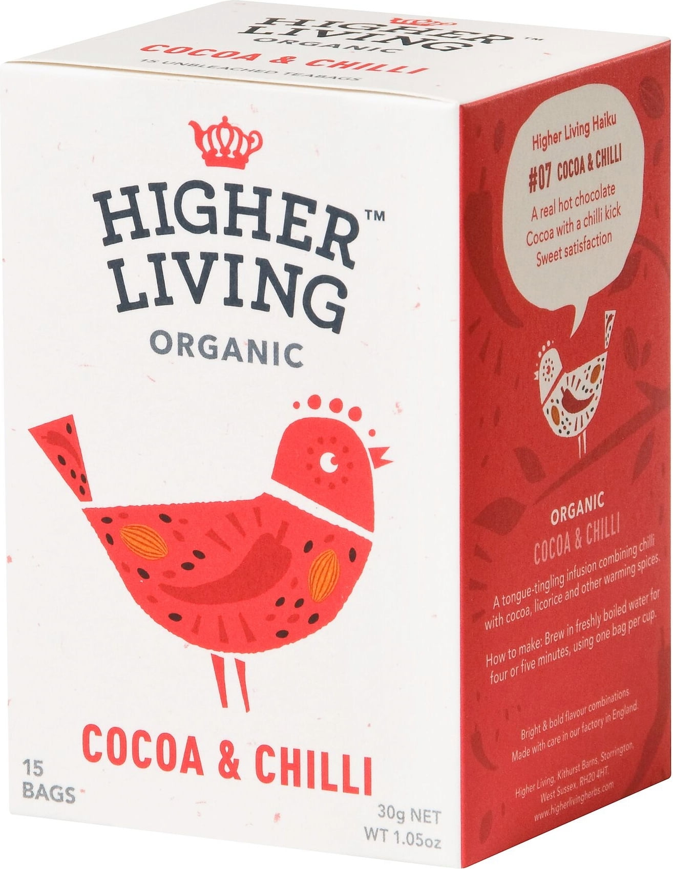Higher Living Cocoa & Chilli Tea