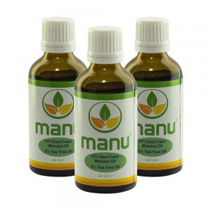 Manuka und Teebaumol-Mischung - Naturliche atherische Ole - 3er - Pack