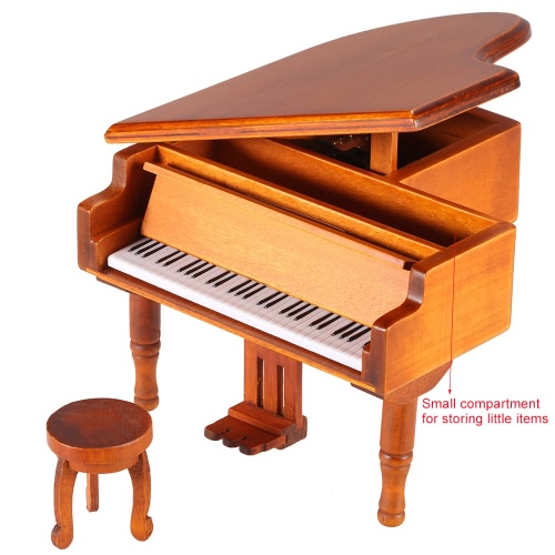 Windup en bois boîte à musique Piano classique mélodie Music Box château dans le ciel mélodie don pour enfants filles