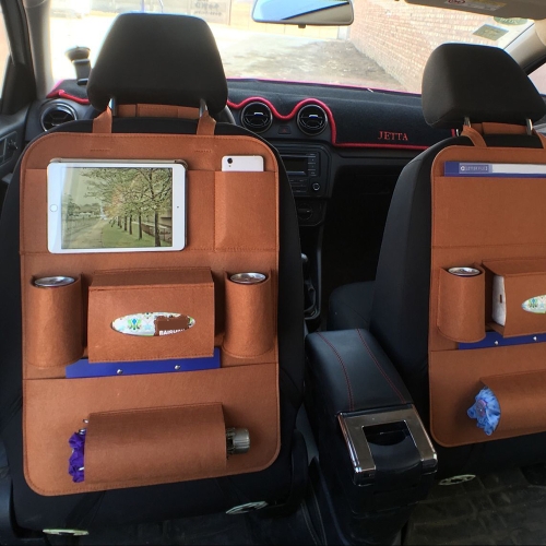 Car Back Seat Organizer Multi-Pocket Bag Fabric Storage Bins
