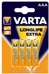 Varta Longlife Extra - Batterie 4 x AAA-Typ Alkalisch