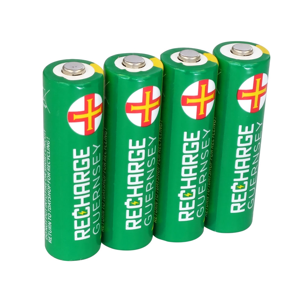 AA NiMH Rechargeable Batteries - Long Life & Pre-Charged 2000mAh Capacity - 4 Pack