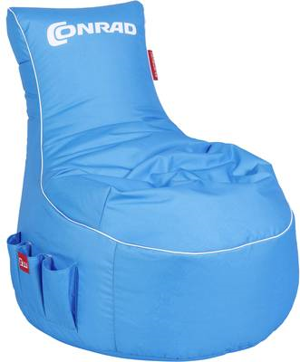 Gaming Sitzsack Conrad 283394 Blau Weiß (283394)