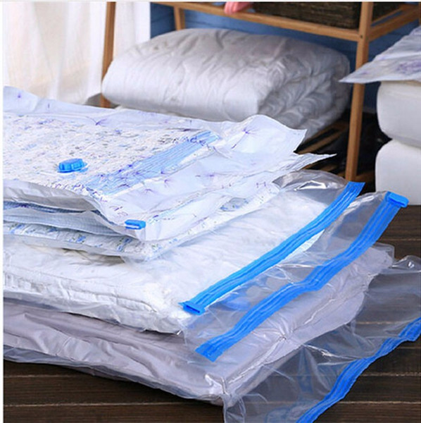 wholesale- vacuum transparent compression bag thickening clothing quilts large capacity finishing bag vacuum folding storage bag