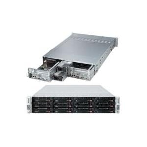 Super Micro Supermicro SuperServer 6027TR-D71FRF - 2 Knoten - Cluster - Rack-Montage - 2U - zweiweg - kein HDD - MGA G200eW - GigE, InfiniBand - Monitor: keiner (SYS-6027TR-D71FRF)