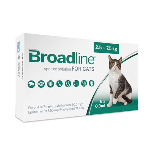 Broadline Spot-On Solution For Large Cats 5.5 To 16.5 Lbs 12 Pack