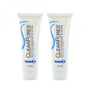ClearPores Deep Body Wash - olfreie pflanzliche Reinigung - 227ml Hautanwendung - 2er Pack