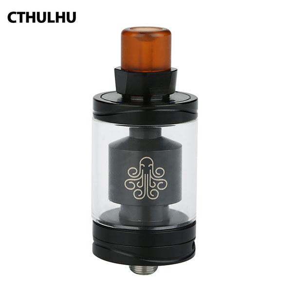 Authentic Cthulhu Hastur MTL Mouth-to-Lung RTA Rebuildable Tank Atomizer 24mm - Black