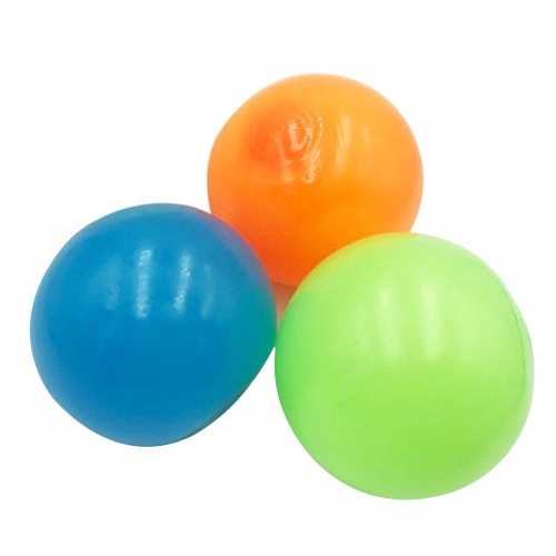 3-teilige Stick Wall Balls Sticky Target Ball Fluoreszierende Deckenkugel Anti-Stress-Dekompressionsspielzeug