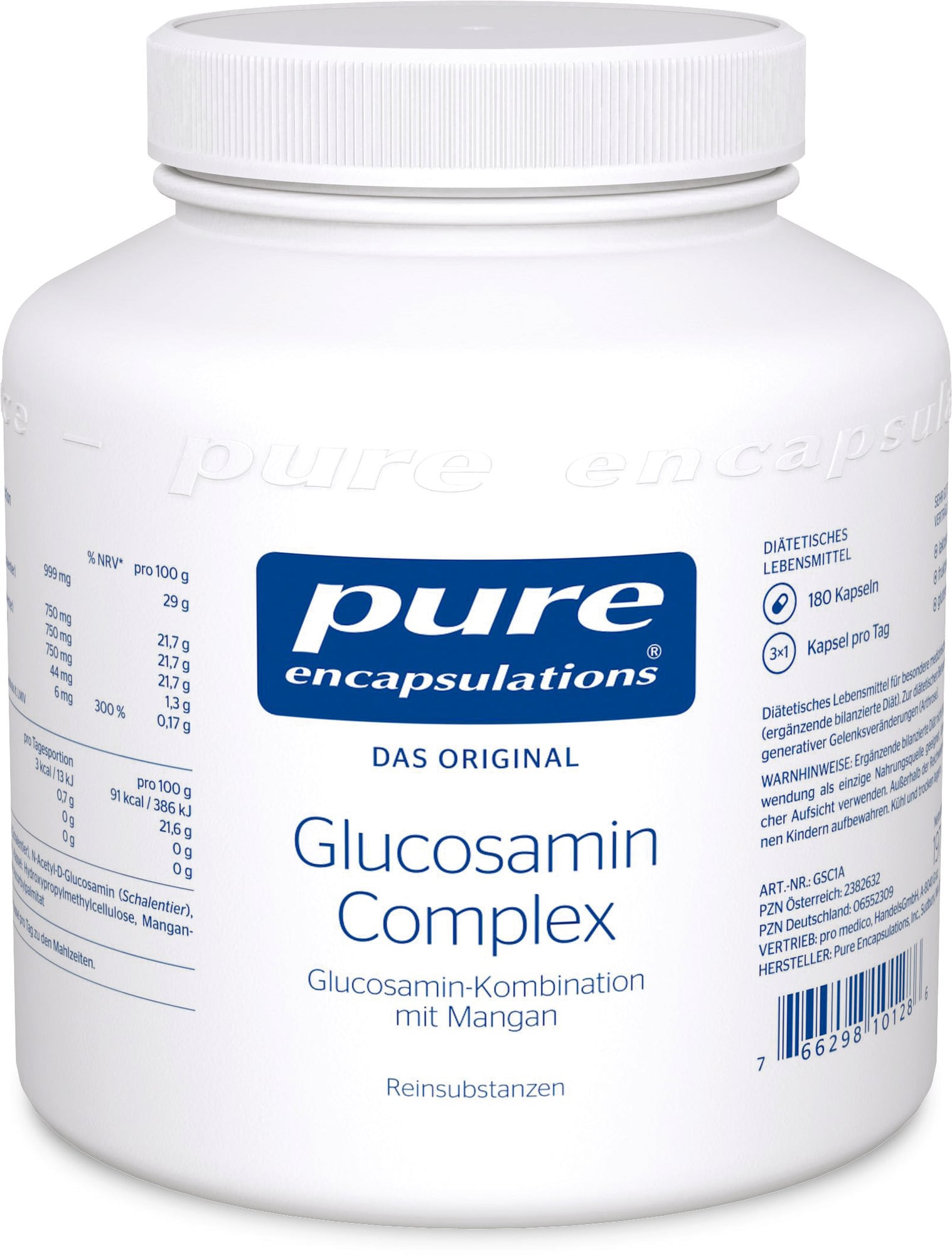 pure encapsulations Glucosamin Complex - 180 Kapseln