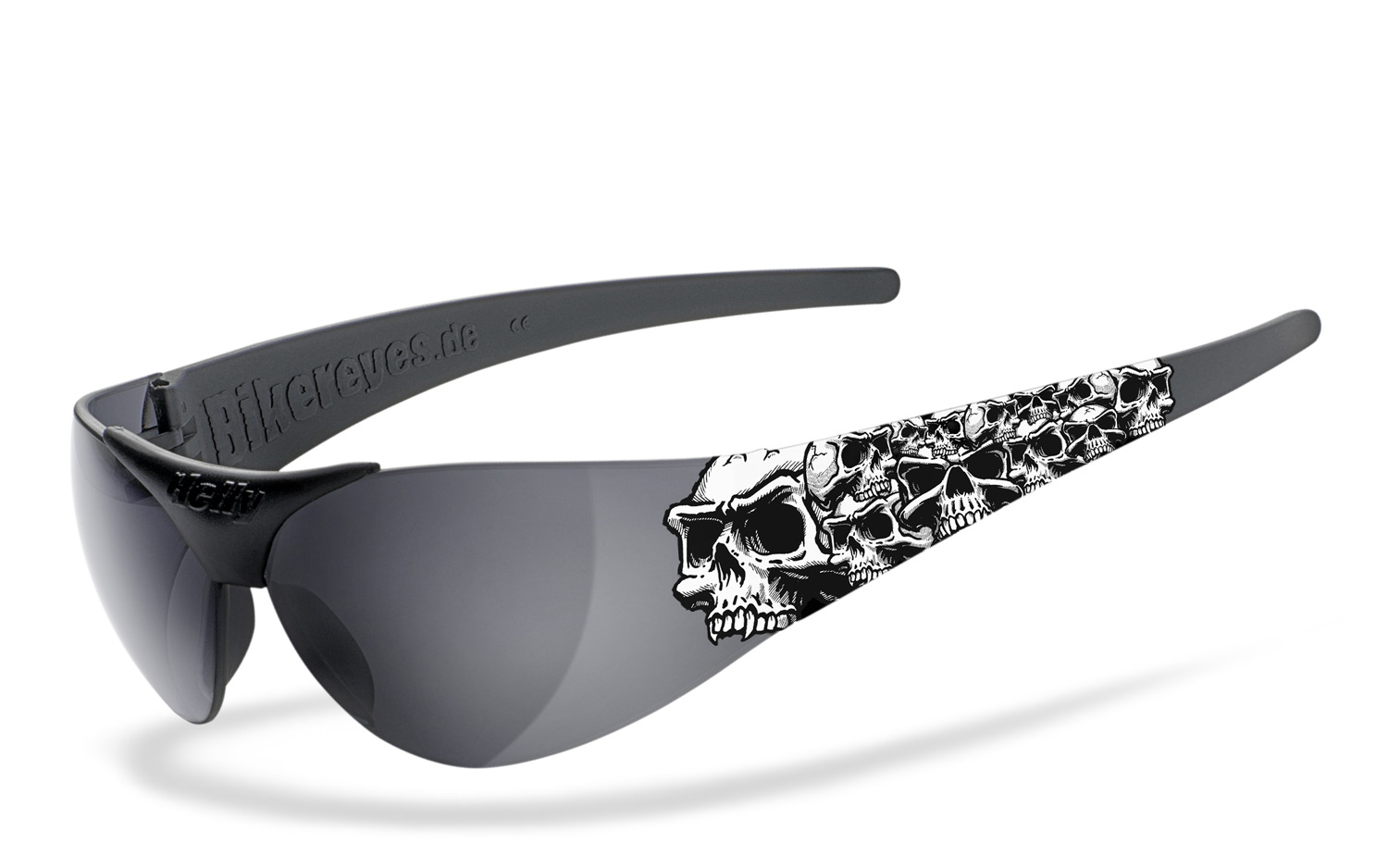 Helly Bikereyes | moab 4 - 1000 skulls  Sportbrille, Fahrradbrille, Sonnenbrille, Bikerbrille, Radbrille, UV400 Schutzfilter