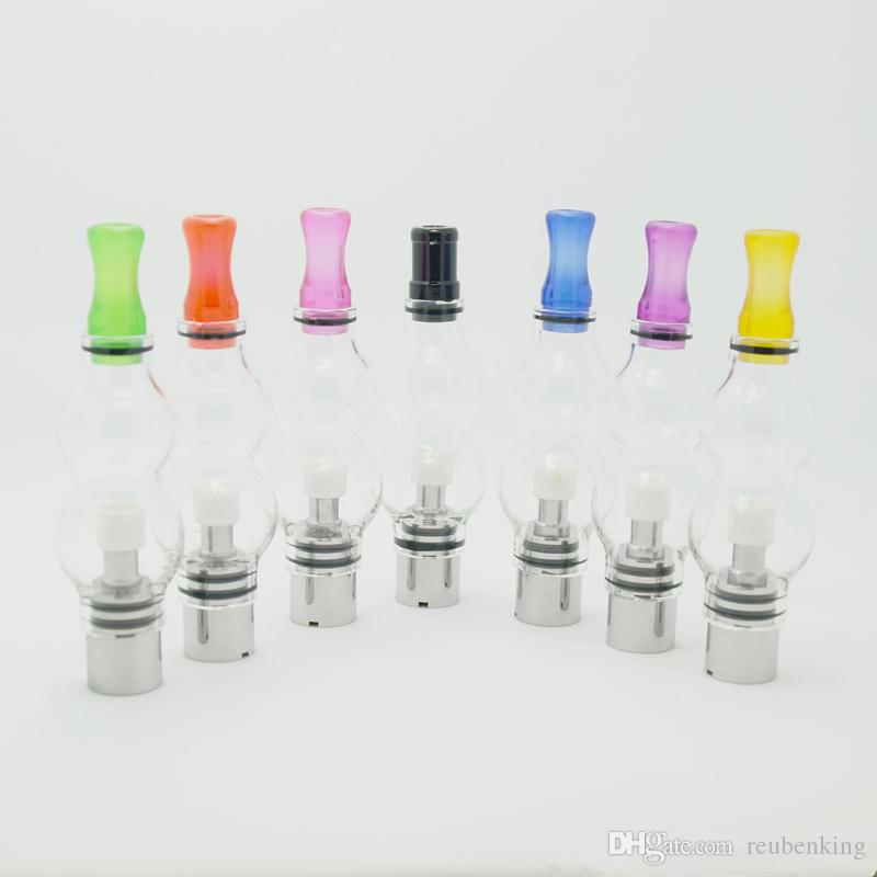 Factory double capacity glass globe atomizer wax Vaporizer and glass tank replacement gourd type vapor double deck glass globe atomizer DHL