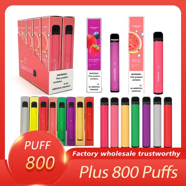 Plus 800 Puffs Electronic Cigarettes Disposable Vapes 32 Flavors 550Mah Battery 3.2Ml Prefilled Vape Portable Vapor Flex 2800 XXL 1600
