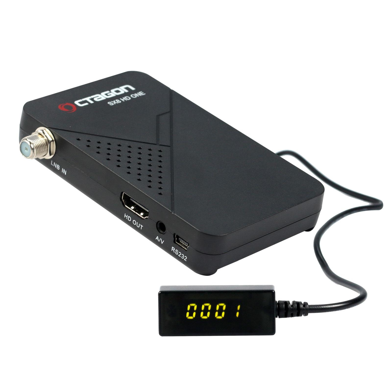 Octagon SX8 Mini Full HD DVB-S2 Multistream FTA Sat Receiver incl. USB Wlan 150 Mbit mit Antenne