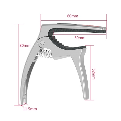 Multifonctionnel 3 en 1 de guitare Capo Premium en alliage de zinc à changement rapide pince à une main pour réglage de réglage de guitare acoustique / électrique