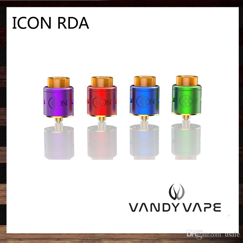 Vandy Vape ICON RDA 1.5ml Tank With Innovative Build Deck Easy Coil Installation Atomizer Hedge Airflow Holes 100% Original