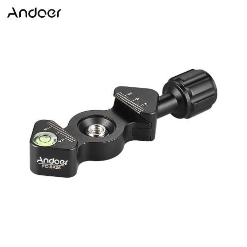 Andoer FC-SK25 Universal Aluminum Alloy Quick Release Clamp Tripod Clamp Knob-Type 1/4