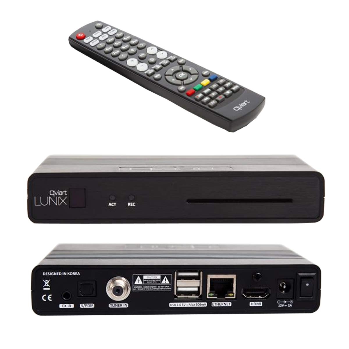 qviart Lunix HbbTV Full HD H265 HEVC OTT IPTV E2 Linux Sat Receiver