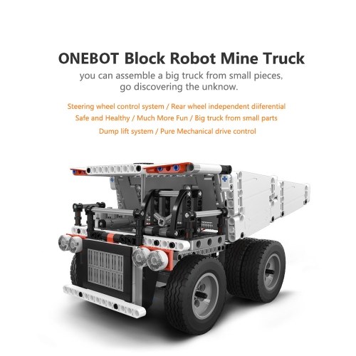 Youpin ONEBOT Blockroboter Minenwagen für Kinder Lenkradsteuerung Dump Lift Smart Fernbedienung