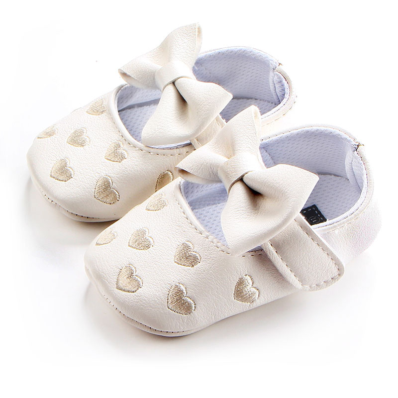 Baby / Toddler Bowknot Decor Heart Prewalker Velcro Shoes