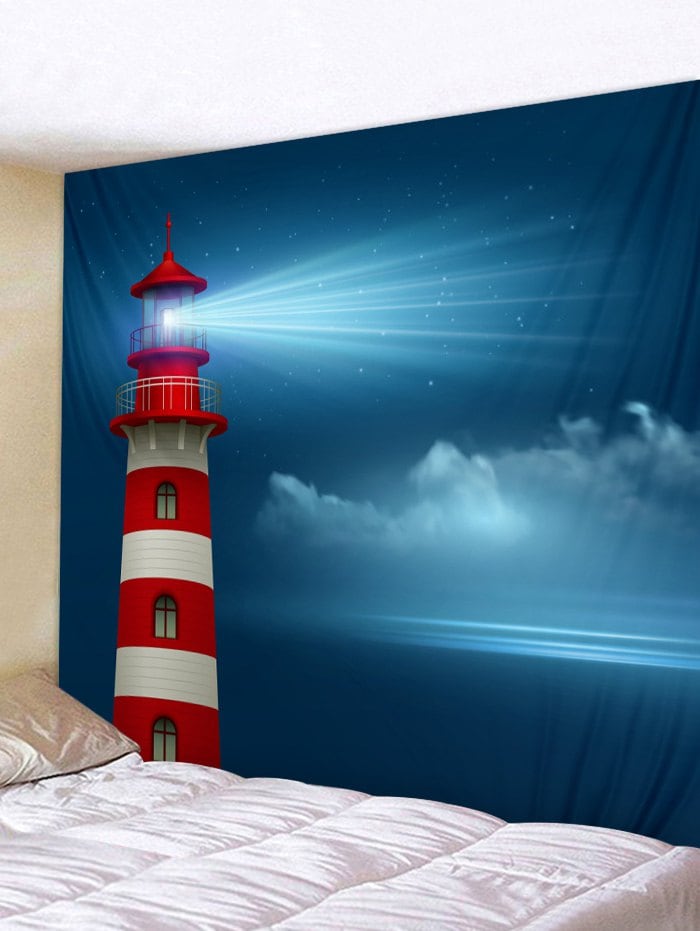 Lighthouse Print Tapestry Wall Hanging Decoration